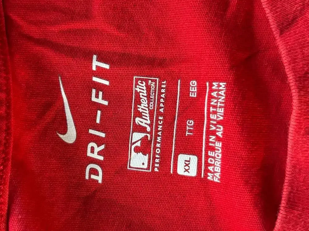 Nike The Nike Tee Angels Baseball Men's XL Dri-Fit Athletic Cut red